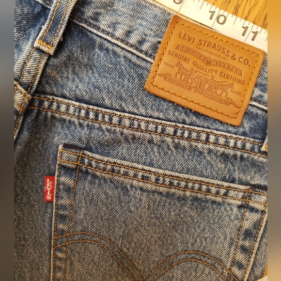 Levi's Wedgie 24x27 skinny premium 100 cotton rigid vintage style retro jean - Picture 13 of 16